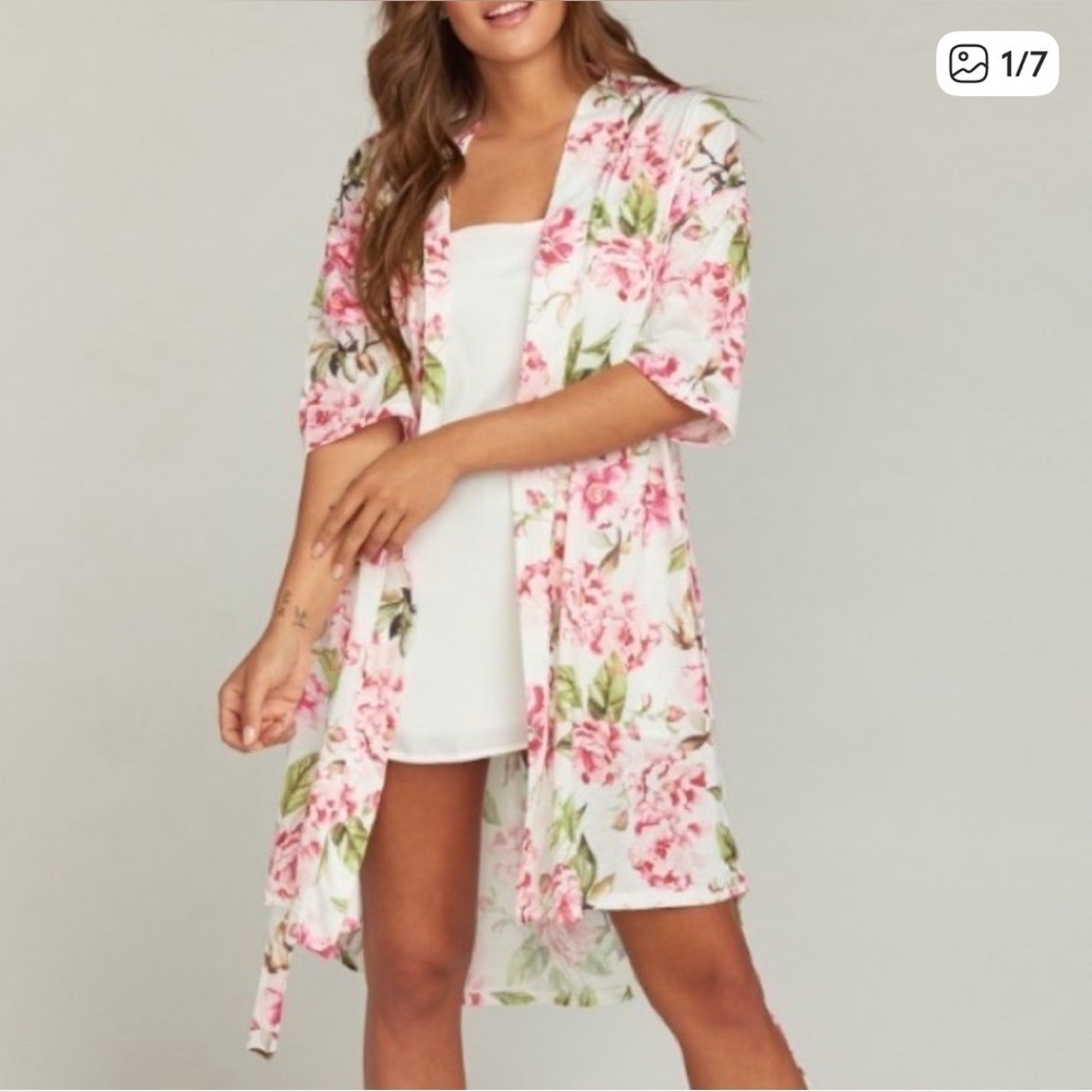Show Me Your Mumu Floral Brie Kimono Robe, Garden of Blooms, One Size